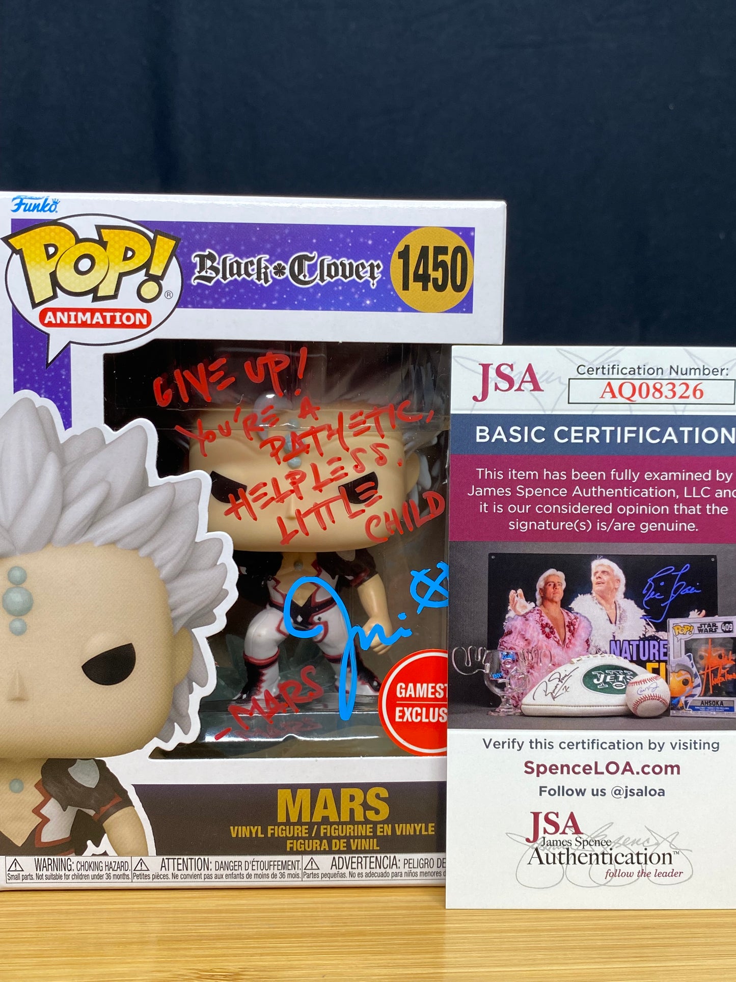 Mars 1450 Signed funko Pop FLASH SALE