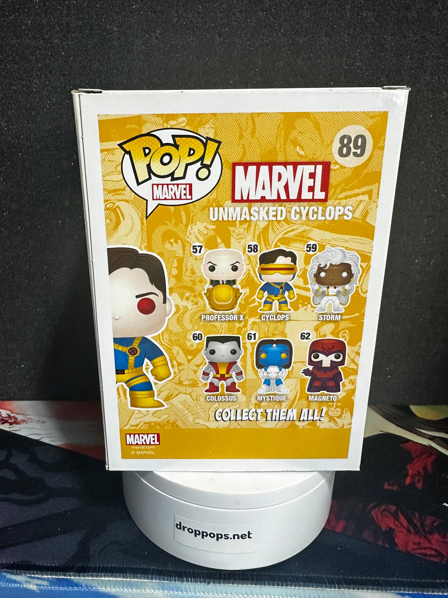 Unmasked Cyclops 89 Funko Pop