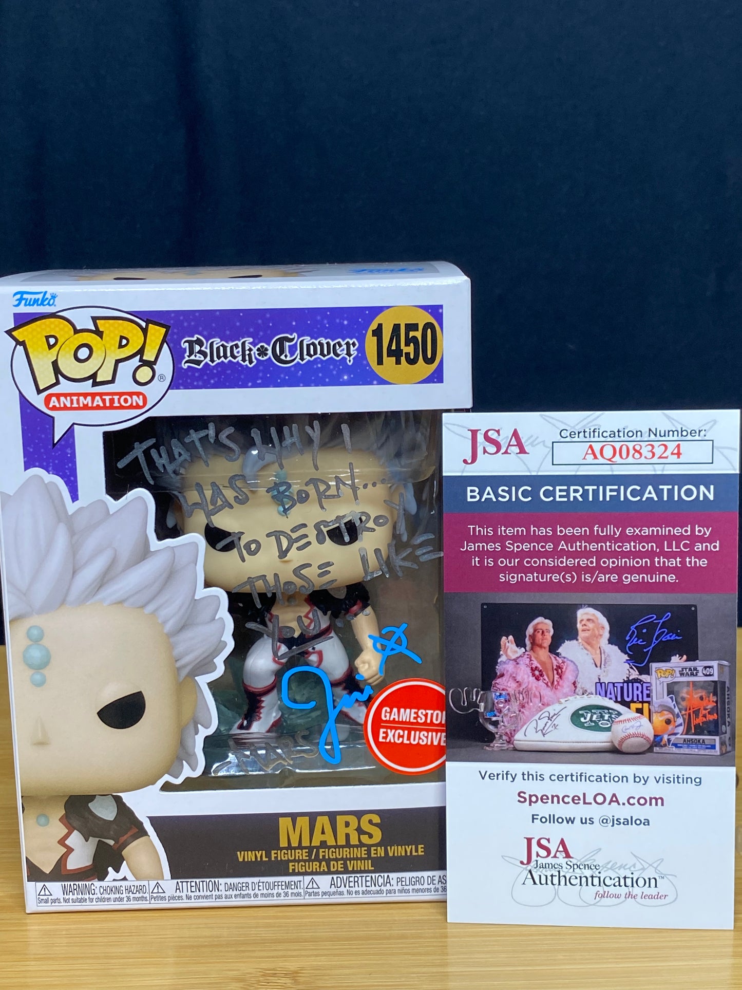 Mars 1450 Signed Funko Pop FLASH SALE