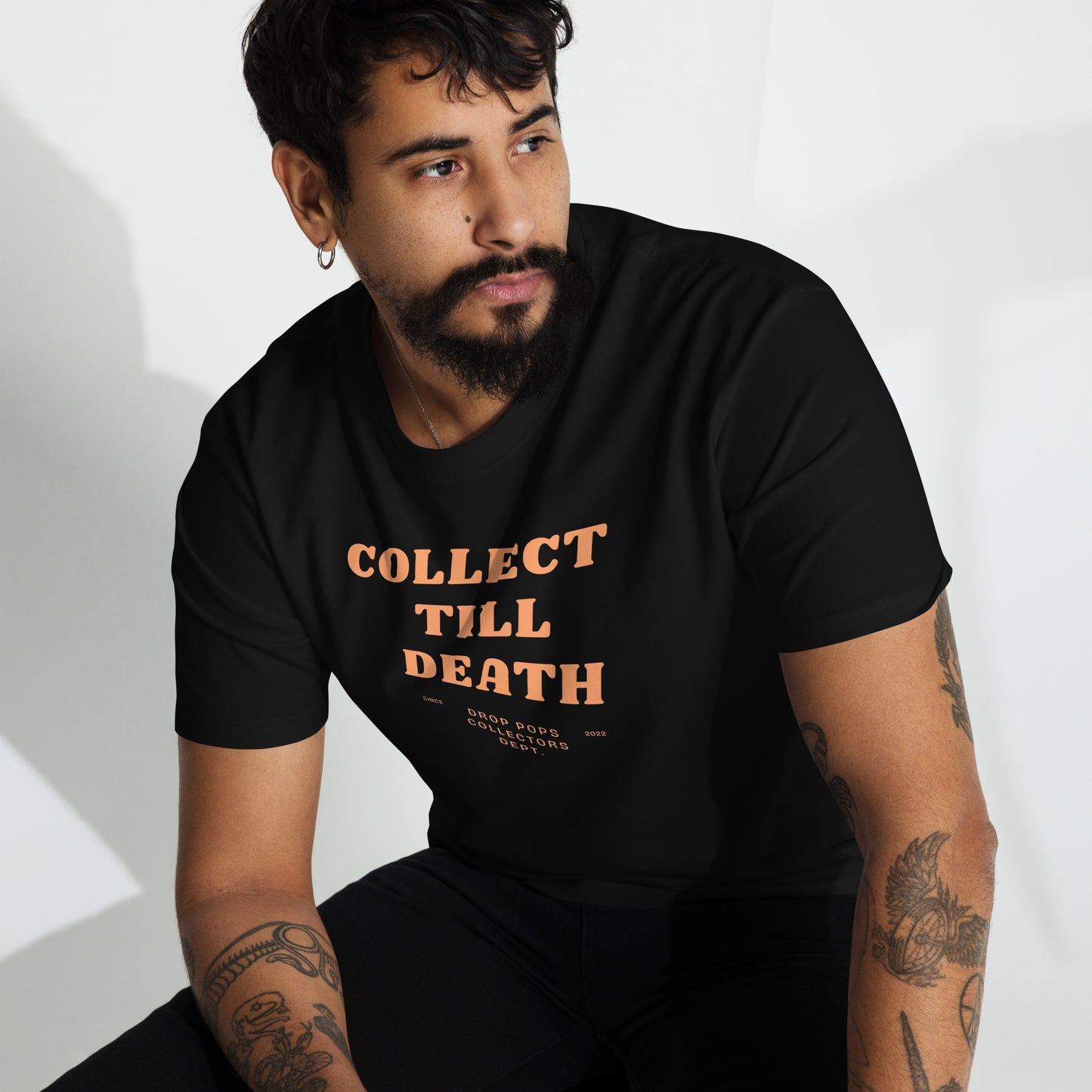 Collect Till Death Premium Heavyweight Tee By Drop Pops