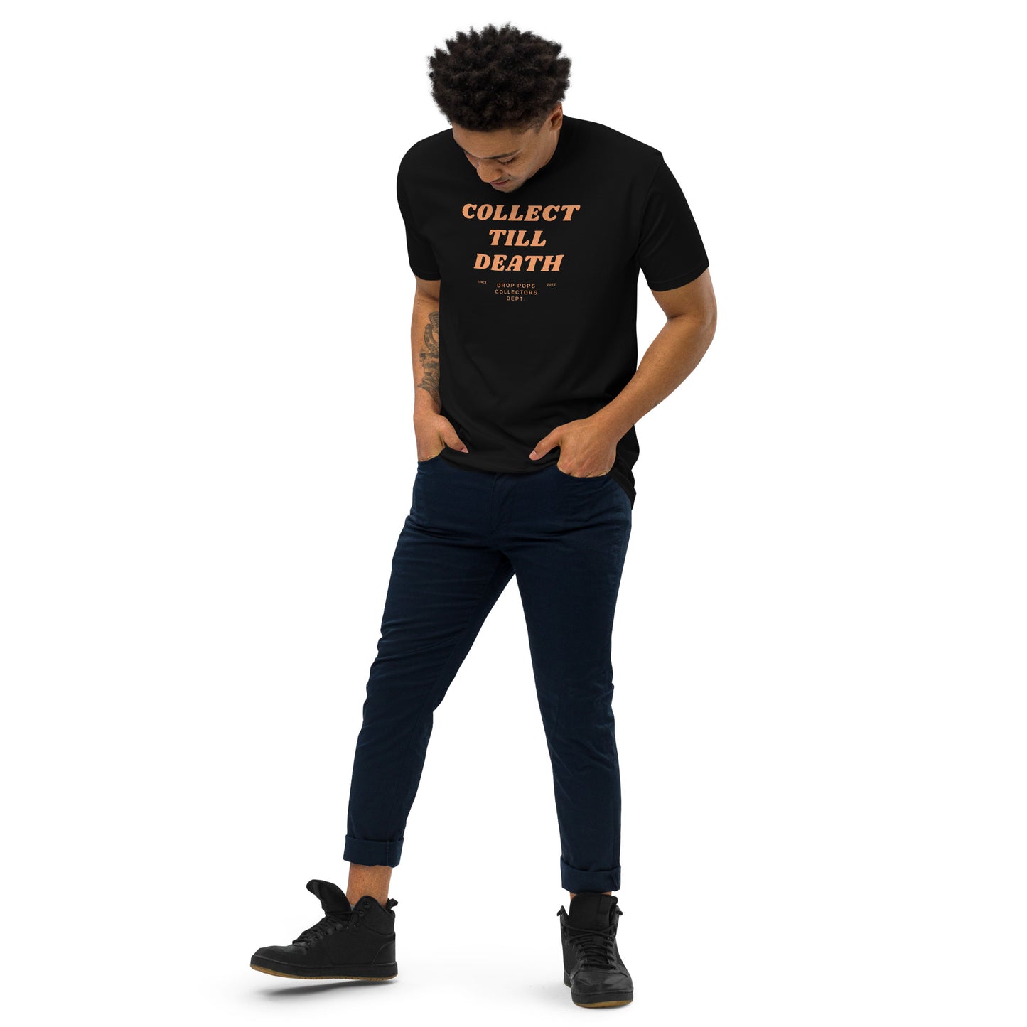 Collect Till Death Premium Heavyweight Tee By Drop Pops