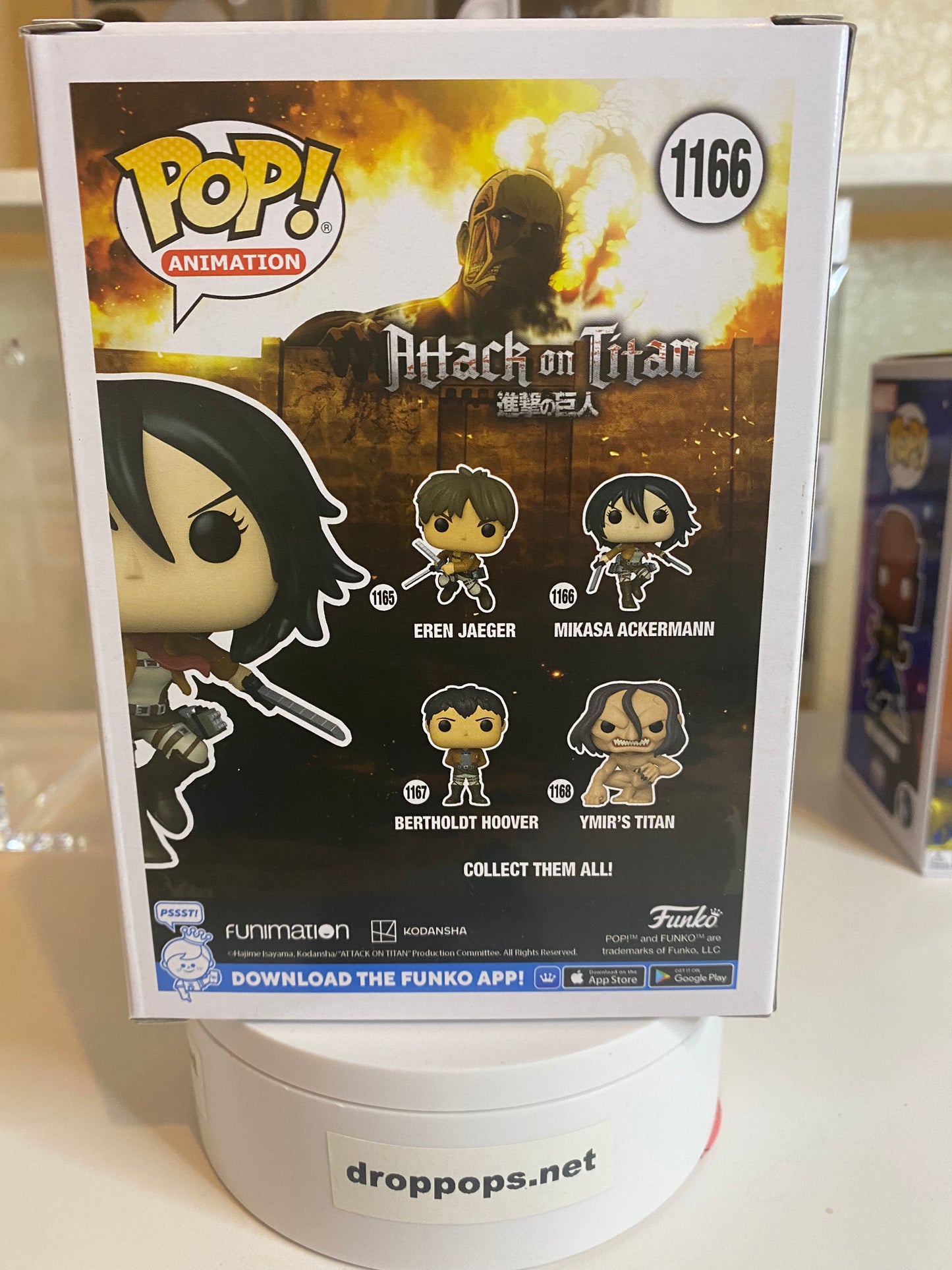 Mikasa Ackermann 1166 Funko Pop