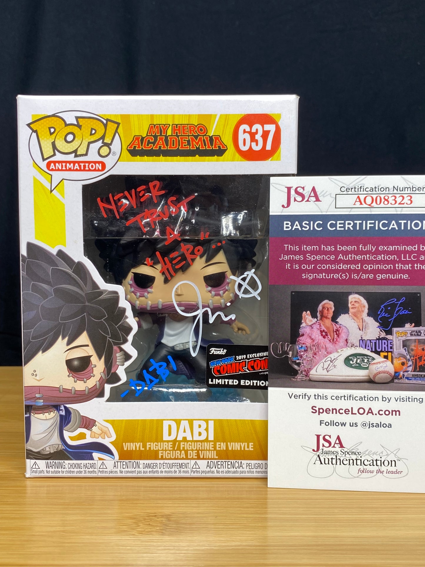 Dabi 637 Signed & Quoted Funko Pop