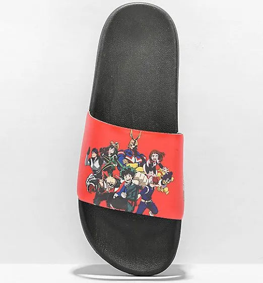 Primitive x My Hero Academia Black Slide Sandals Men’s Size 9