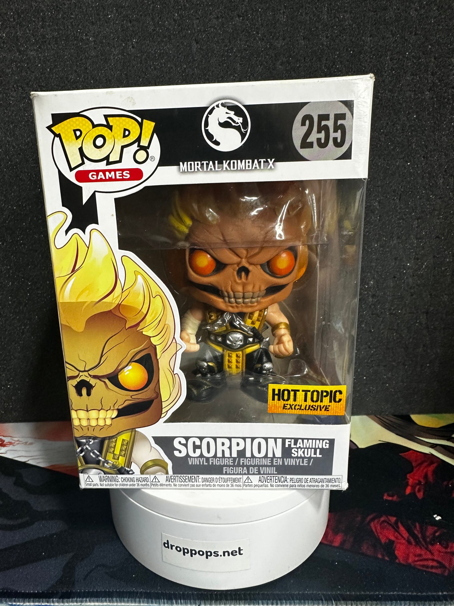 Scorpion Flaming Skull 255 Funko Pop