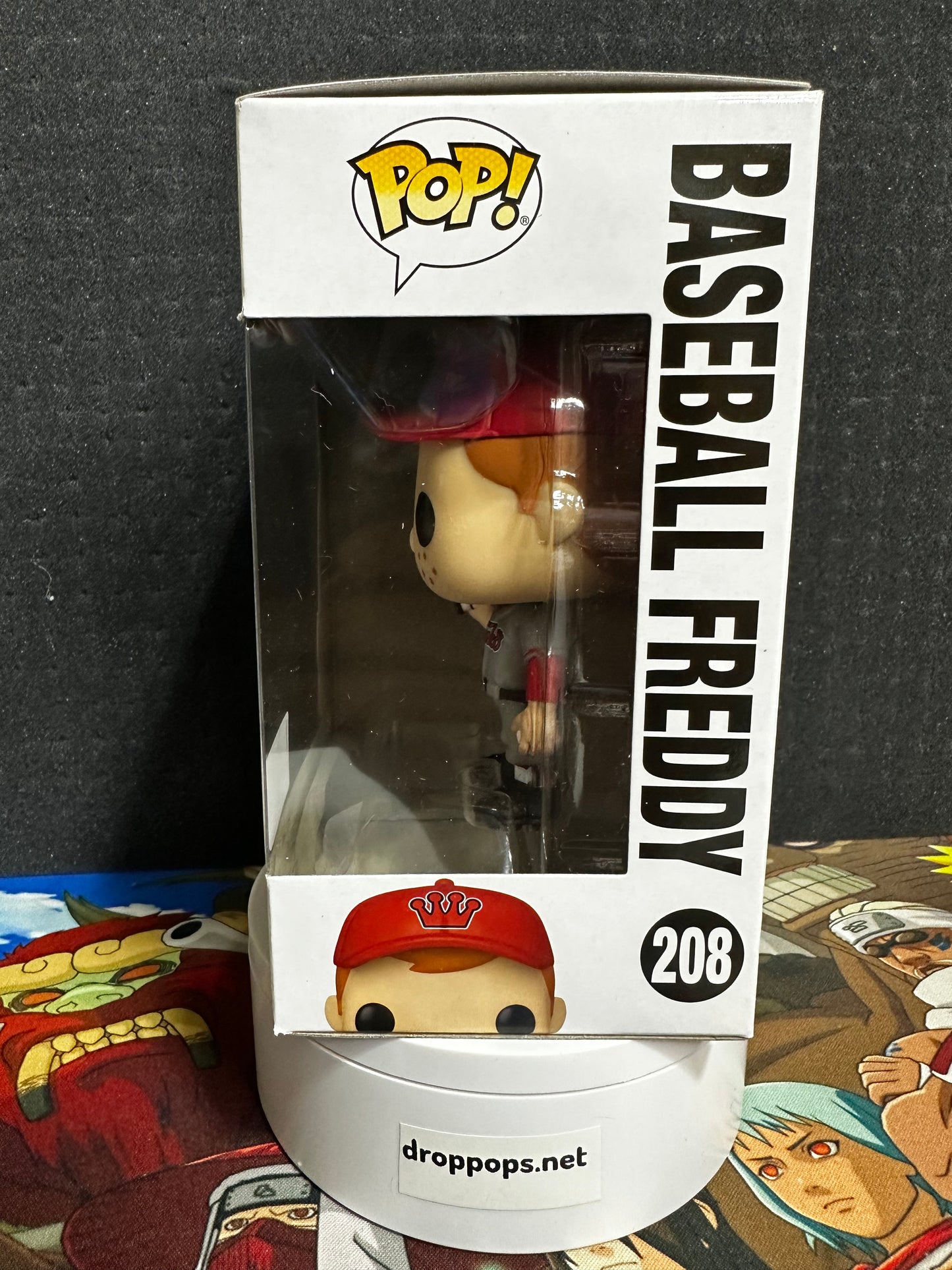 Baseball Freddy 208 Funko Pop Con Sticker