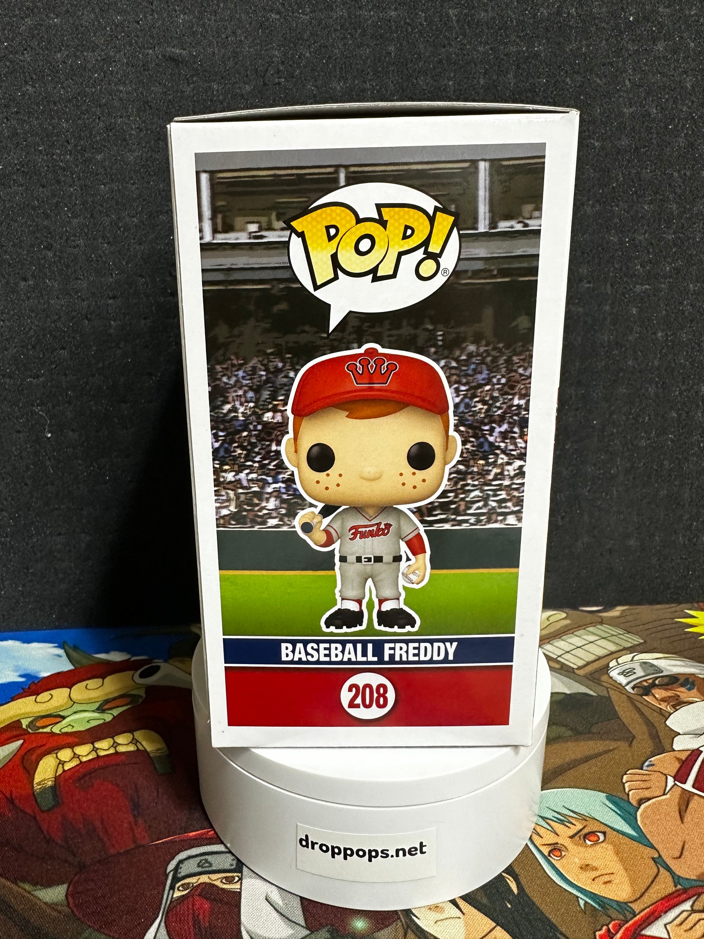 Baseball Freddy 208 Funko Pop Con Sticker