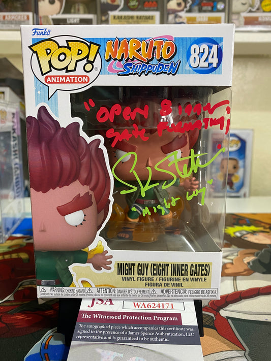 Might Guy (Eight Inner Gates) Funko Pop Signed (FlashSale)