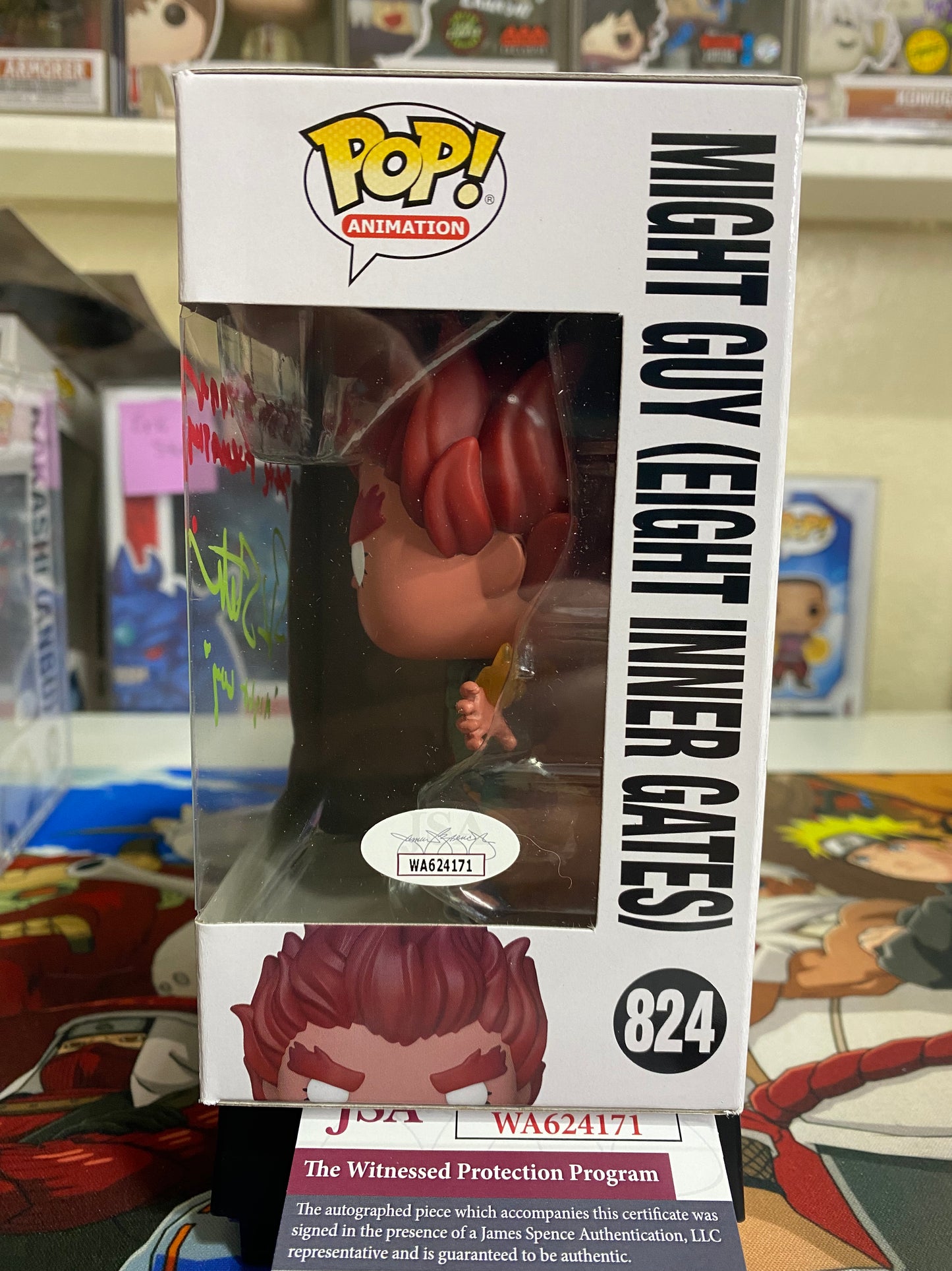 Might Guy (Eight Inner Gates) Funko Pop Signed (FlashSale)